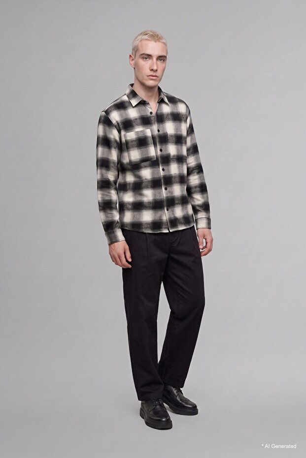 Balloon Fit Normal Waist Trousers H9804Ax26Wn