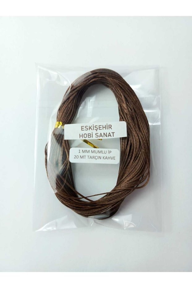 1 mm 20 Meters Cinnamon Brown Color Waxed Cord Horsehair Leather Sewing Necklace Jewelry Design Bracelet Cord