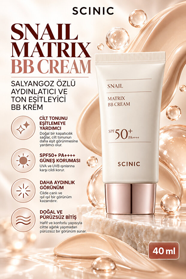 Snail Matrix Bb Cream Snail Extract Brightening and Tone Equalizing Bb Cream 40 ml