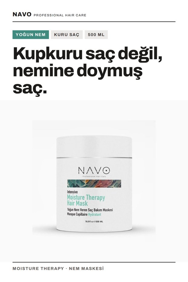 Intense Moisturizing Hair Mask| Moisture Therapy Hair Mask 500 ml