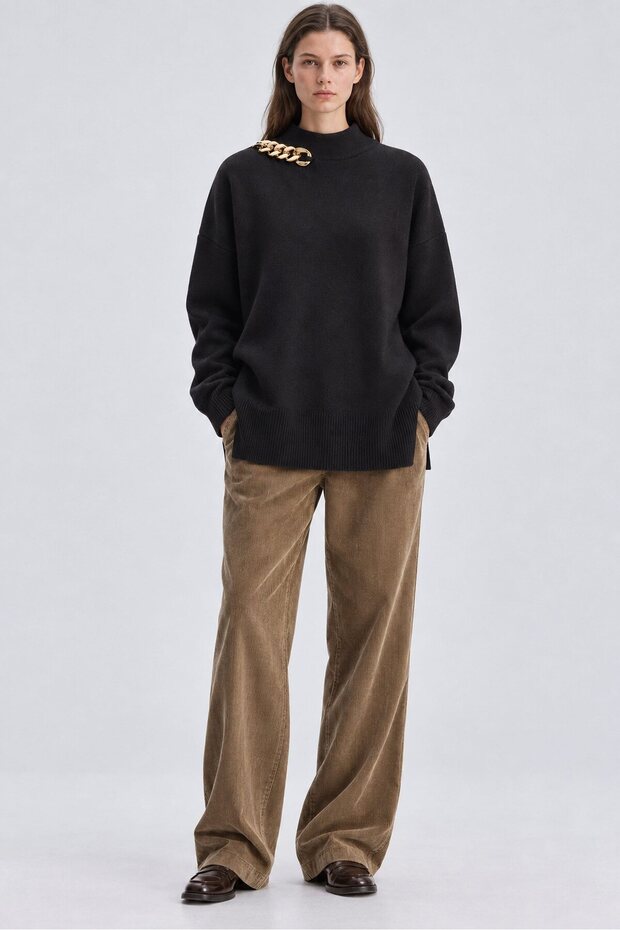 Accessory-Detail Sweater