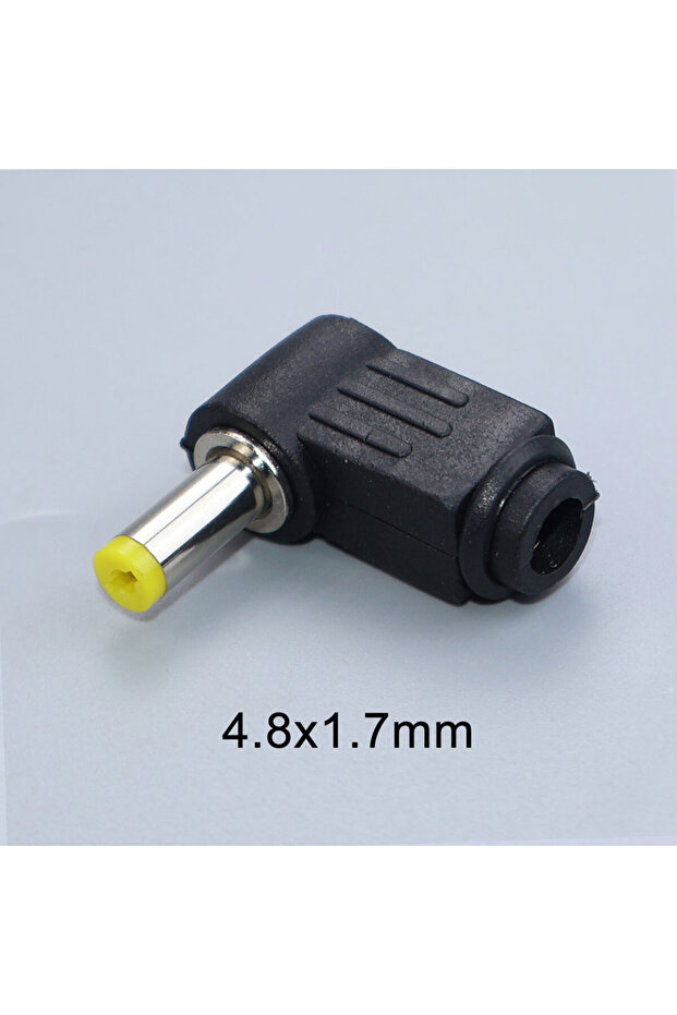 5PCS 4.8x1.7mm DC Power Male Plug Jack Adapter Welding Connector 90 Degree 2.5x0.7 3.5x1.35 4.0x1.7