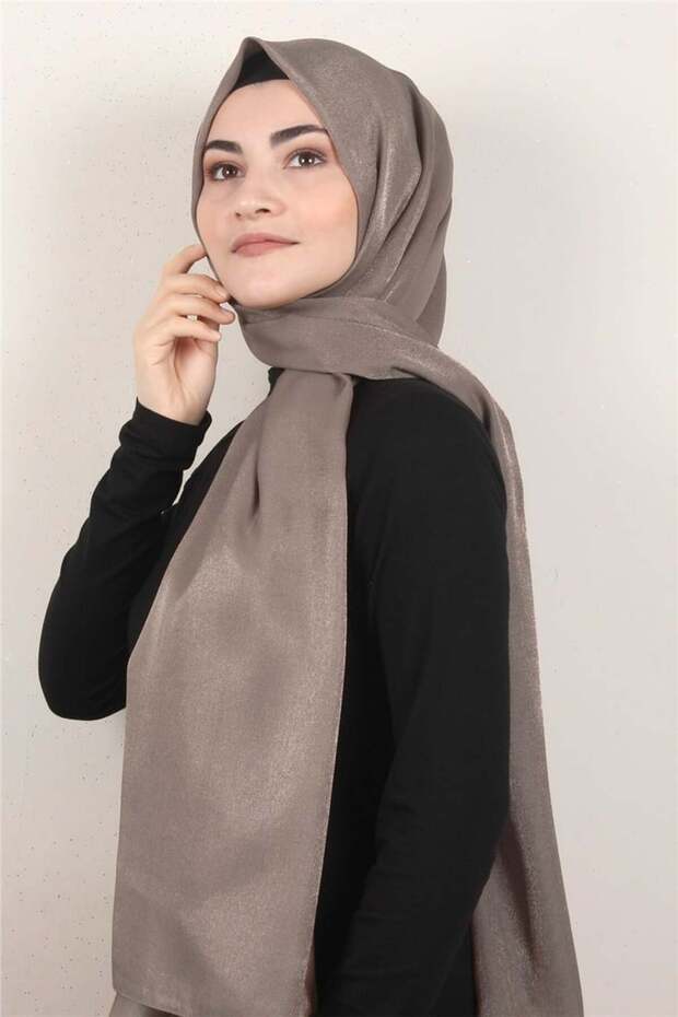 Elizya Glitter Shawl 4000-55 Milk Coffee