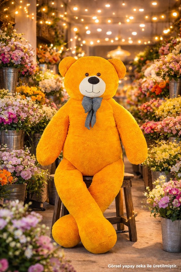 200 cm Giant Teddy Bear with Bow Tie – Big Plush Teddy Bear for Hugging