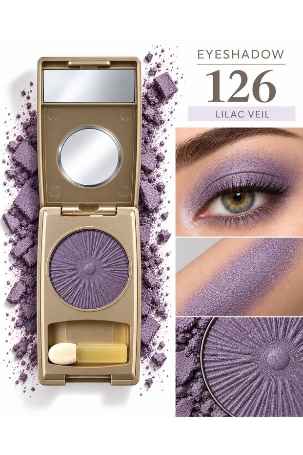 High Color Pigmentation Single Powder Eyeshadow Bizon Brown - No: 126