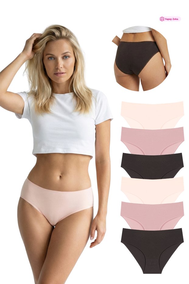 10006 High Waist Bato 6-Pack Panties