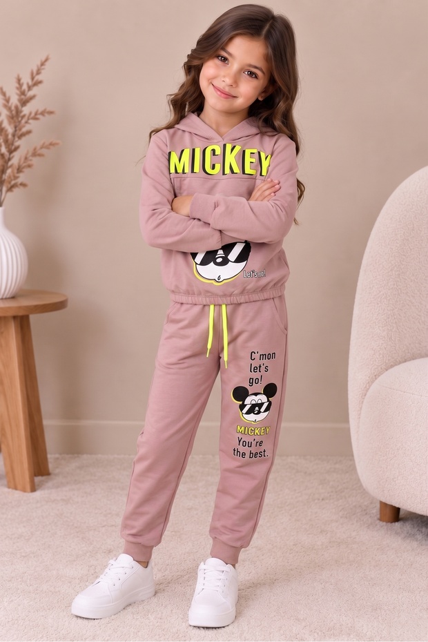 Luxury Quality 2 Ip Tracksuit Set Girls' Set Hooded Youth Tracksuit Set