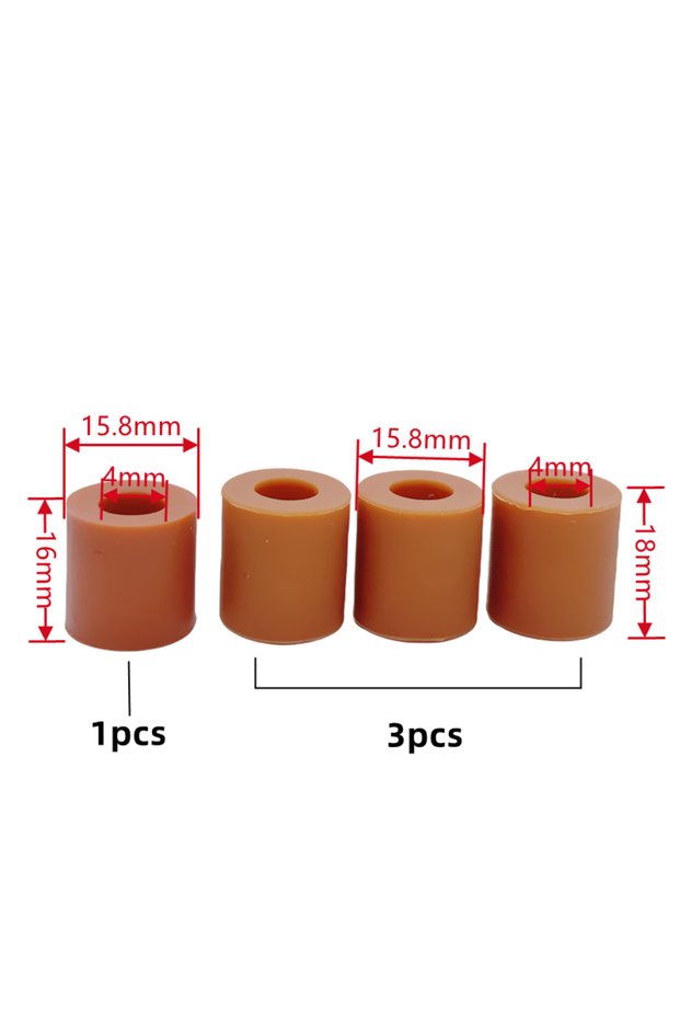 3cs 18mm 1pcs 16mm 4pcs 3D Printer Silicone Solid Spacer High Temperature Hot Bed Leveling Column fo