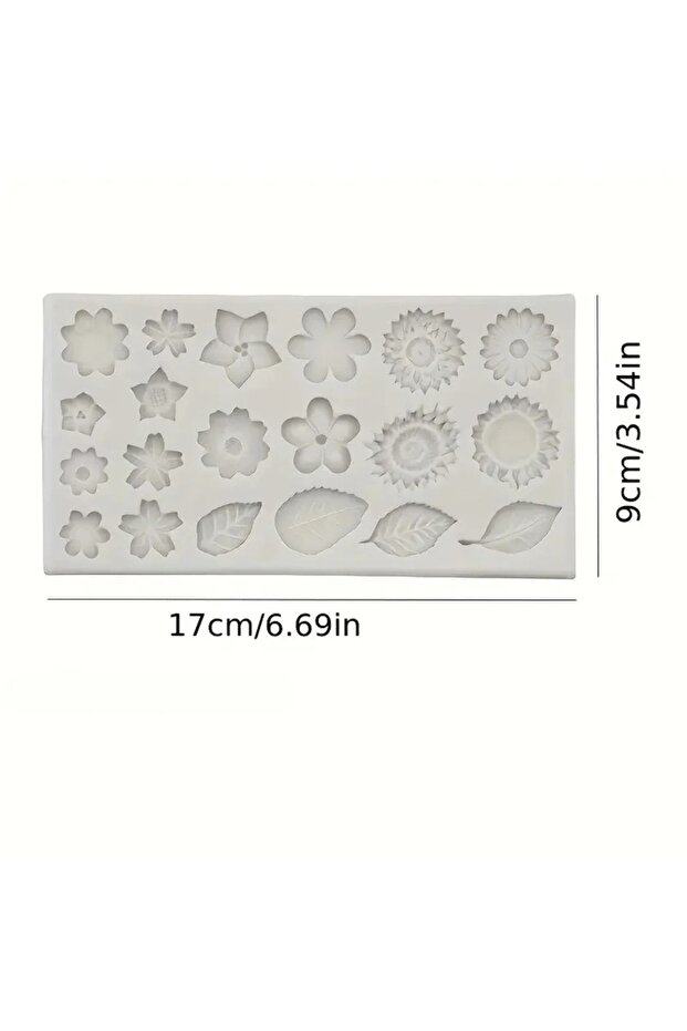 grey 1 Fondant Chocolate Silicone Mold, Rose Leaf sunflower sunflower Small Daisy Flower DIY Silicon