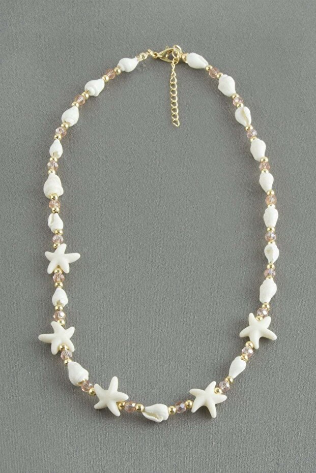 Sea Star Crystal Natural Stone Necklace