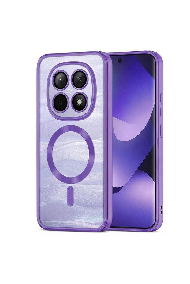 Case Compatible with Poco M8 Pro Magsafe Luxury Electroplate Purple