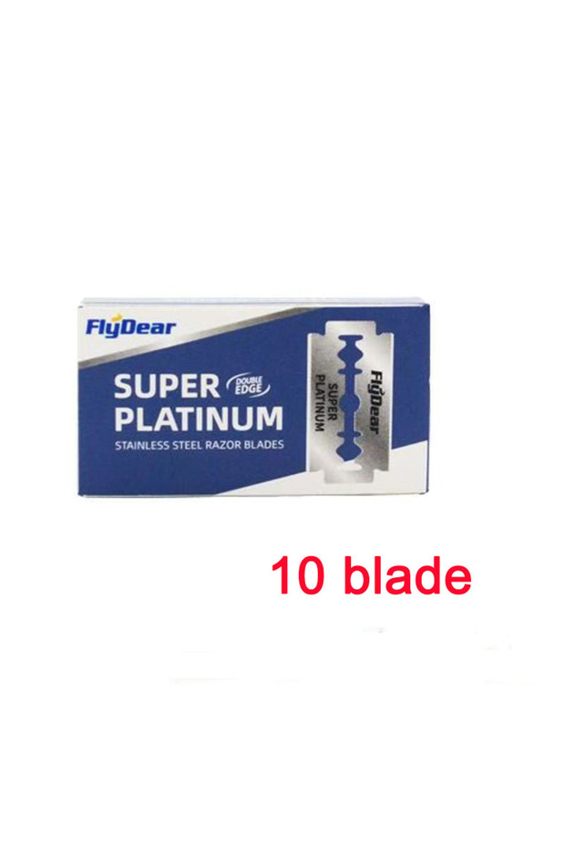 10 blade Stainless Steel Foldable Manual Razor | 10-Pack Replacement Blades | Men's Grooming Essenti