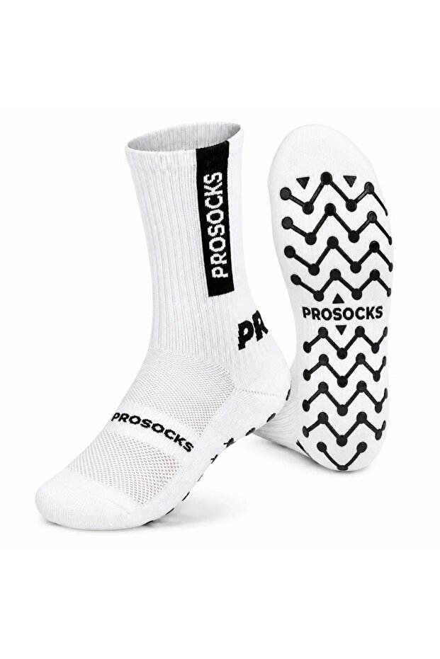 Non-Slip Sports Socks White | Breathable, Ankle-Supporting, Strong Grip Socks