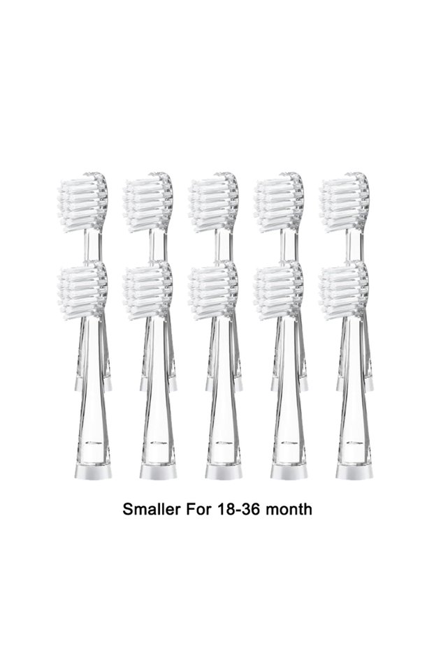 smaller 10PCS Kid's Replacement Toothbrush Heads Soft Bristle Replaceable Brush Heads For Seago SG97