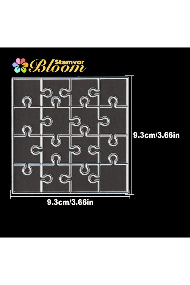 D25-1070 Original Lovely M Size Puzzles Background Metal Cutting Dies Scrapbooking Decorative Emboss
