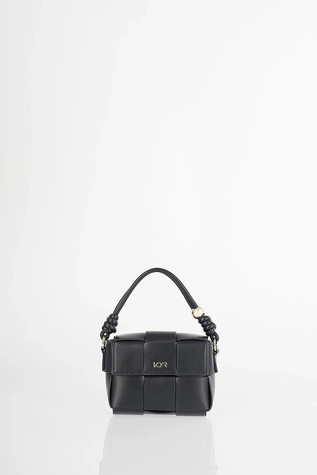 Mini bag with lid black