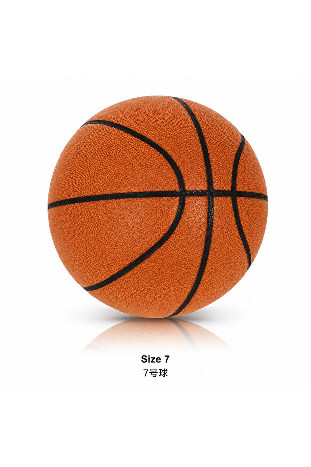 Brown Size 7 Silent Dribbling Basketball Indoor Foam Ball Size 3/5/7 High Bounce Noiseless Non-defor