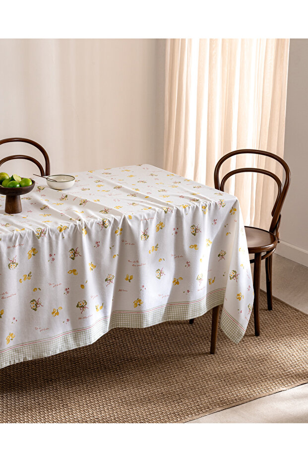 Monela 100% Cotton Tablecloth - Yellow - 160X200 cm
