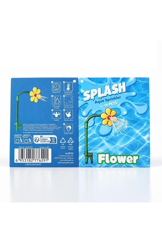 Splash Flower Shaped Dog Play Fountain