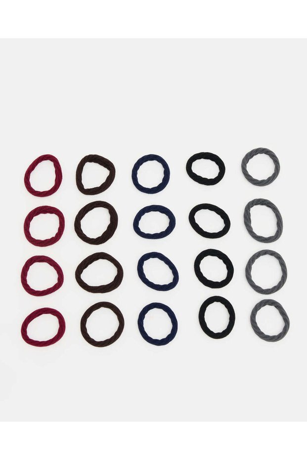 Women Assorted Hair Elastics 20 Piece Set
