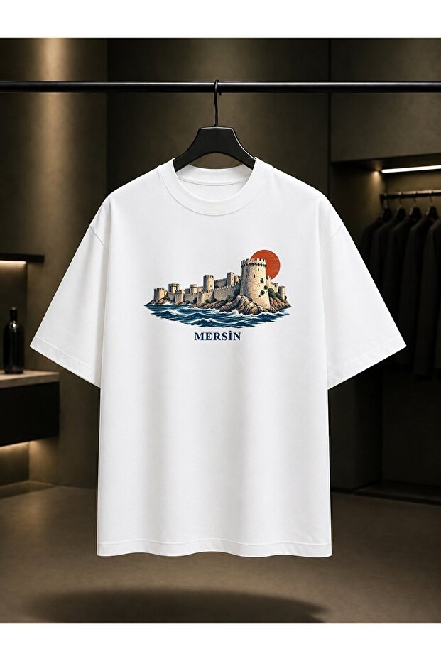 Mersin Mamure Castle Printed Unisex 100% Cotton T-Shirt