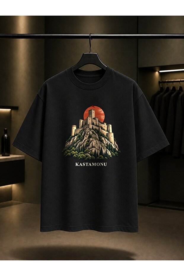 Kastamonu Castle Printed Unisex 100% Cotton T-Shirt
