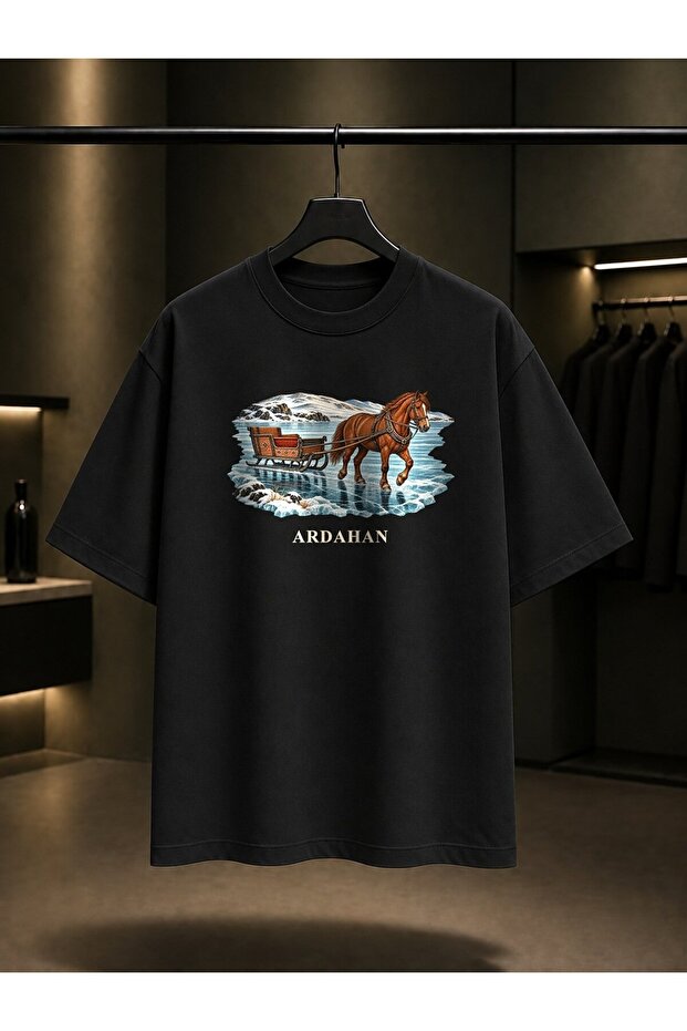 Ardahan Çıldır Lake Printed Unisex 100% Cotton T-Shirt