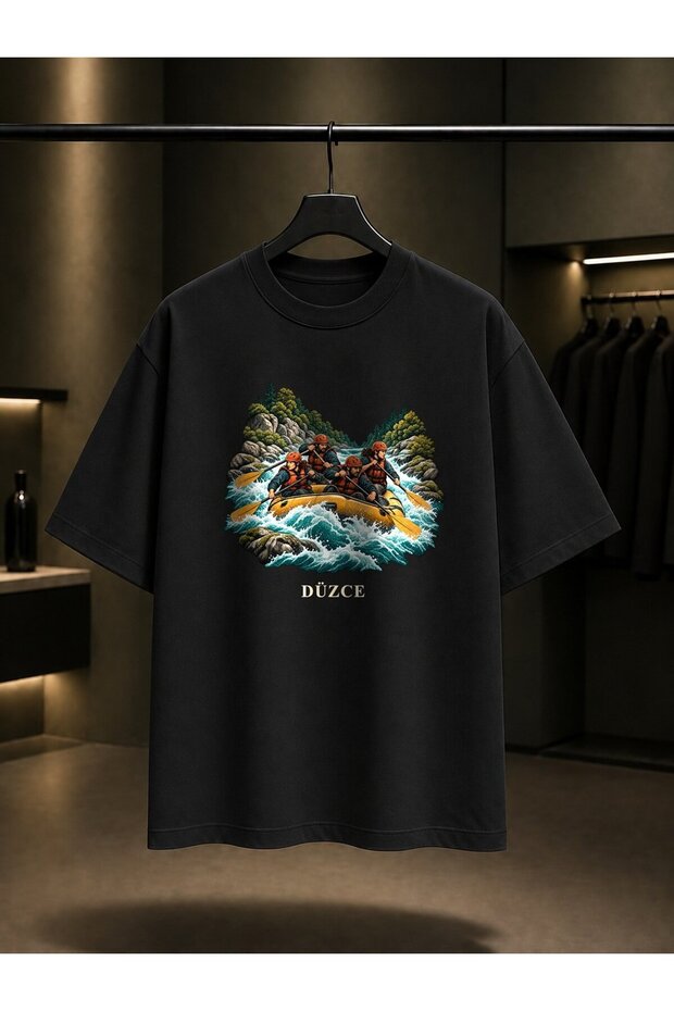 Düzce Melen Rafting Printed Unisex 100% Cotton T-Shirt