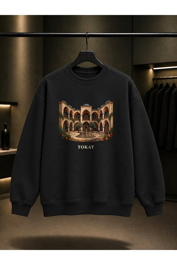 Tokat Taşhan Printed Unisex 100% Cotton Sweatshirt