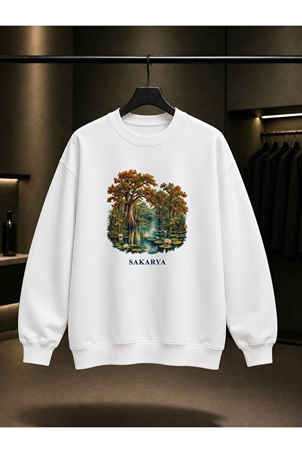 Sakarya Acarlar Longozu Printed Unisex 100% Cotton Sweatshirt
