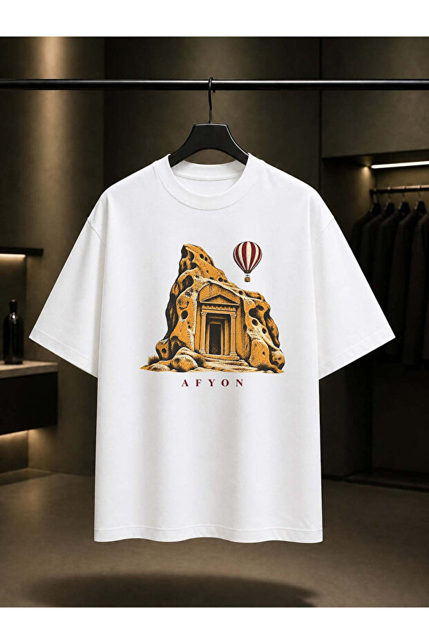 Afyon Frig Valley Printed Unisex 100% Cotton T-Shirt