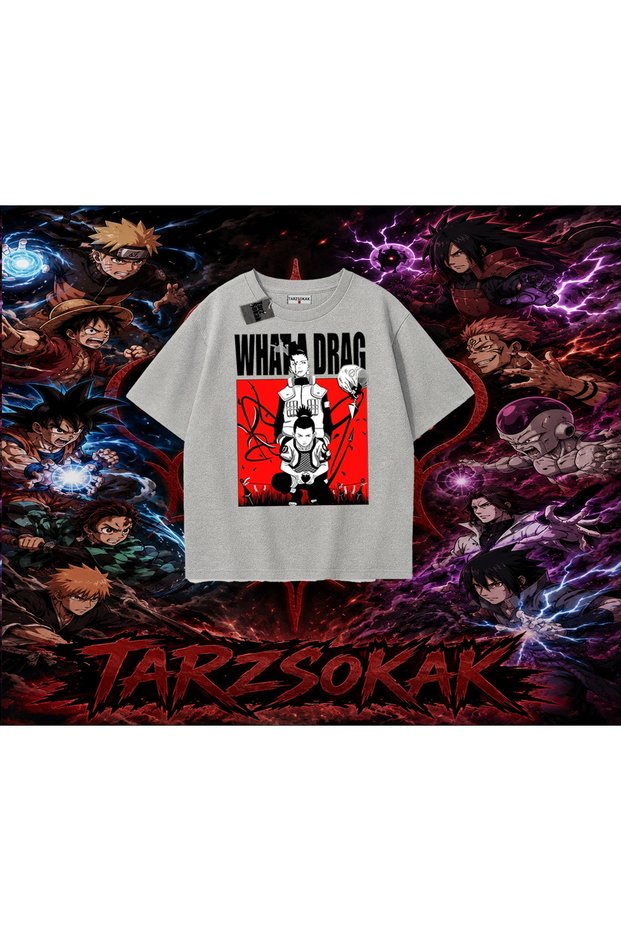 Shikamaru Nara Naruto Anime Character Oversize Unisex T-Shirt White