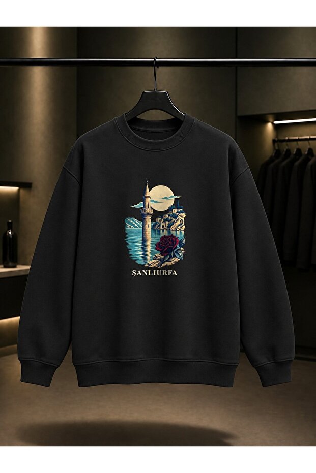 Şanlıurfa Halfeti Printed Unisex 100% Cotton Sweatshirt