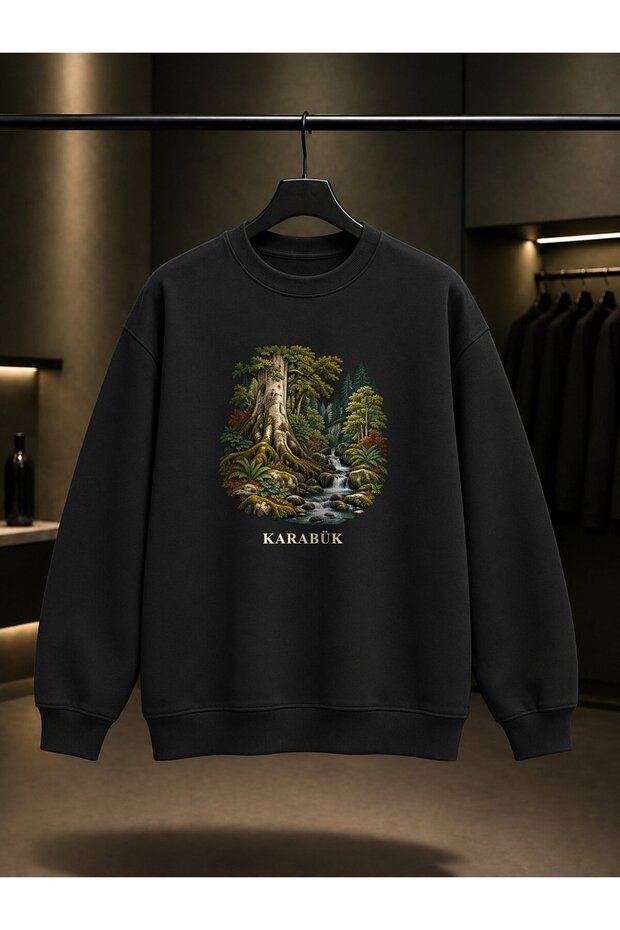Karabük Yenice Ormanları Printed Unisex 100% Cotton Sweatshirt
