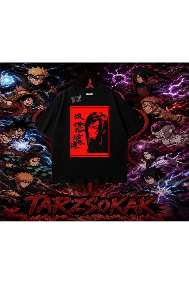Orochimaru Naruto Anime Character Oversize Unisex T-Shirt White