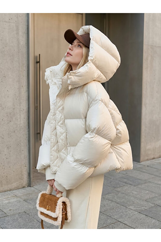 Şimal Women’s Gel Padded Hooded Puffer Jacket