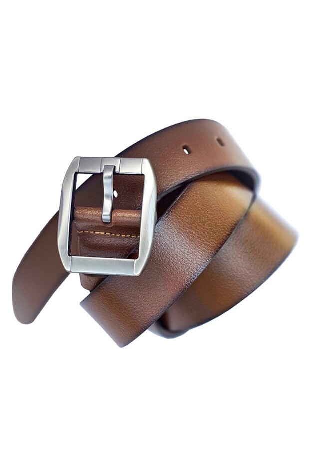 100% Genuine Leather Belt Men's Sports Black 4 cm (Metal Bridge) / Rs1077 Brown (Bison)
