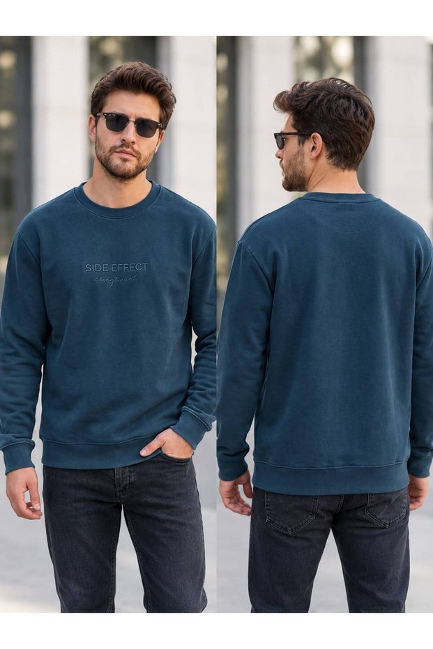 Side effect yazılı basic sweatshirt