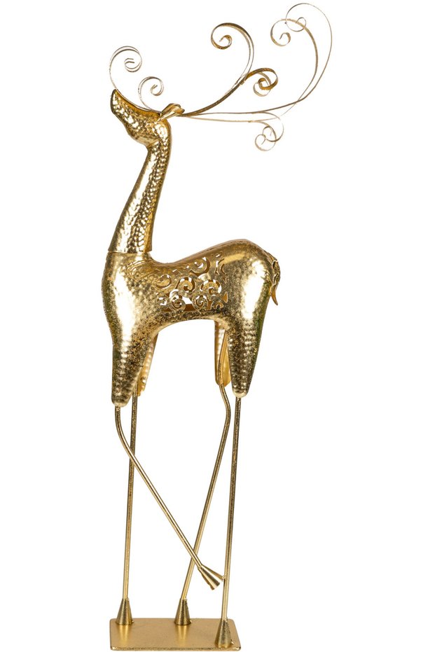 Decorative Metal Deer Gold 40X120 Cm.