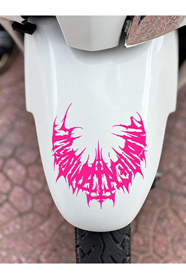 Half gothic tribal sticker decal for jupiter front fender (15cmx15cm)