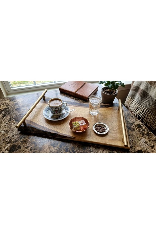 Natural Wood Presentation Coffee Tray