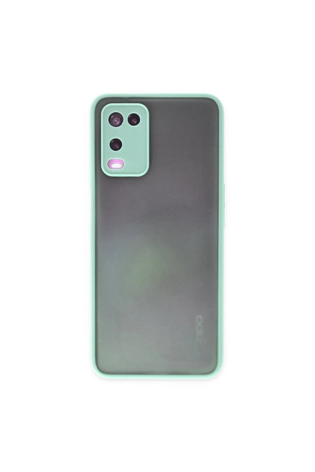 Oppo a54 4g case montreal silicone cover - turquoise