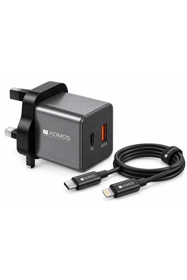 AM925 25W GaN Wall Charger | PD 25W & QC 3.0 Fast Charging Adapter for Smartphones, Tablets & Other Devices