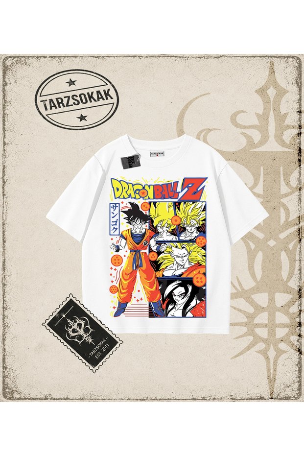 Dragon Ball Anime Printed Oversize Unisex T-Shirt