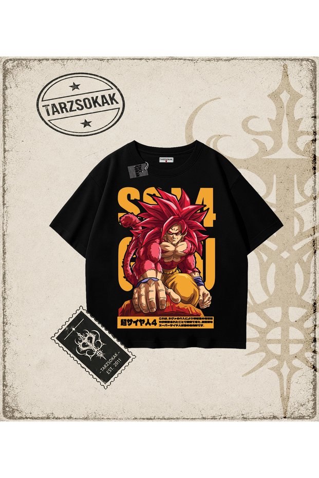 Dragon Ball Anime Printed Oversize Unisex T-Shirt