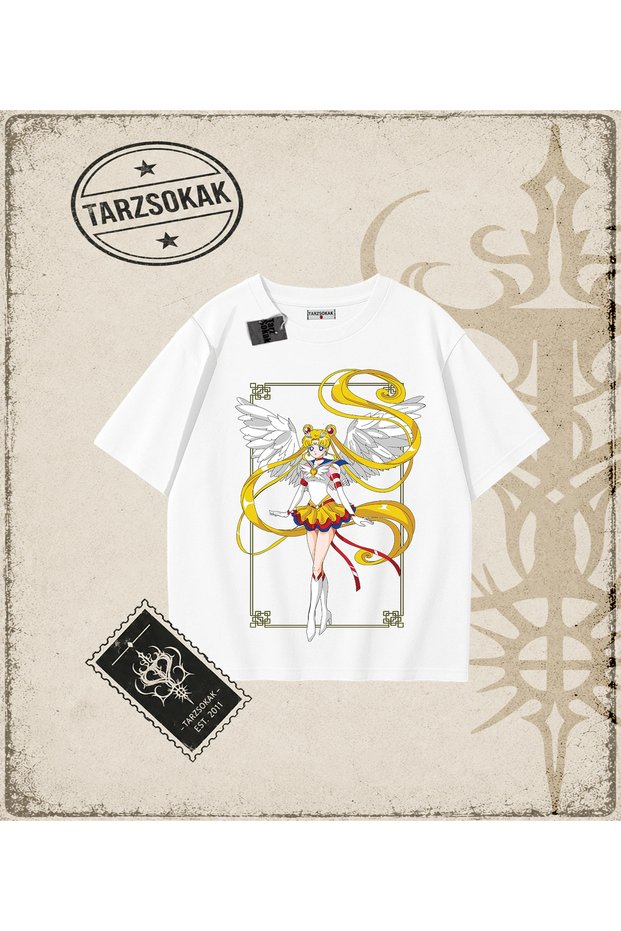 Sailor Moon Anime Printed Oversize Unisex T-Shirt