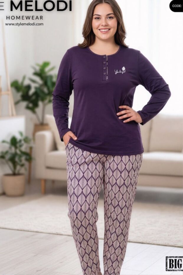 100% Cotton Oversized Women's Pajama Set