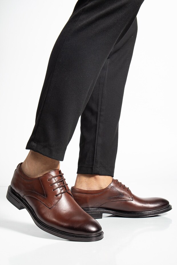 Genuine Leather, Anatomical, Inside and Outside Made of Real Calfskin Men's Classic Shoes