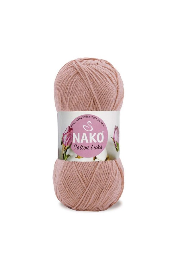 Cotton Luxury Hand Knitting Yarn 5-Pack - 60% Soft Cotton Premium Yarn 97545 Powder