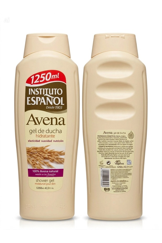 Avena Bath & Shower Gel (1250 ml) - with 100% Natural Oat Extract, Pamper Your Skin in Every Shower and Achieve a Healthy, Silky-Soft Skin.